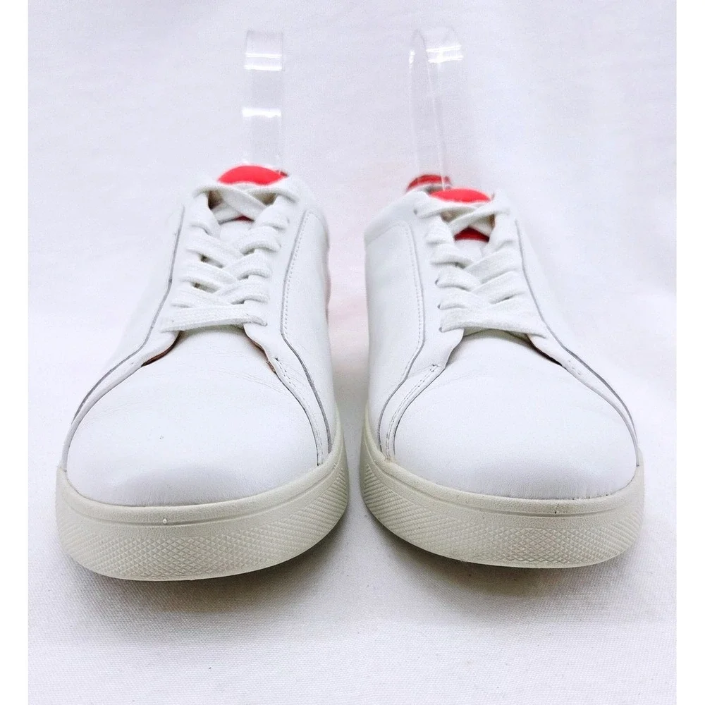 FitFlop Rally Neon-Pop Leather Sneakers‎ - Size 8